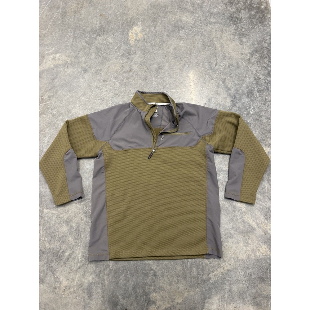 Banded Performance Tech Mens M 1/4 Zip Pullover Jacket Olive Green